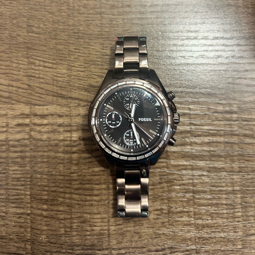 Fossil Dark Gray Chronograph Watch